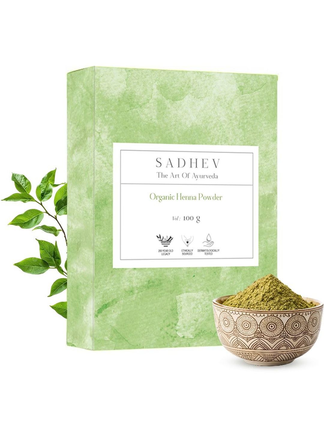 SADHEV Organic Henna Powder - 100 g-image-32