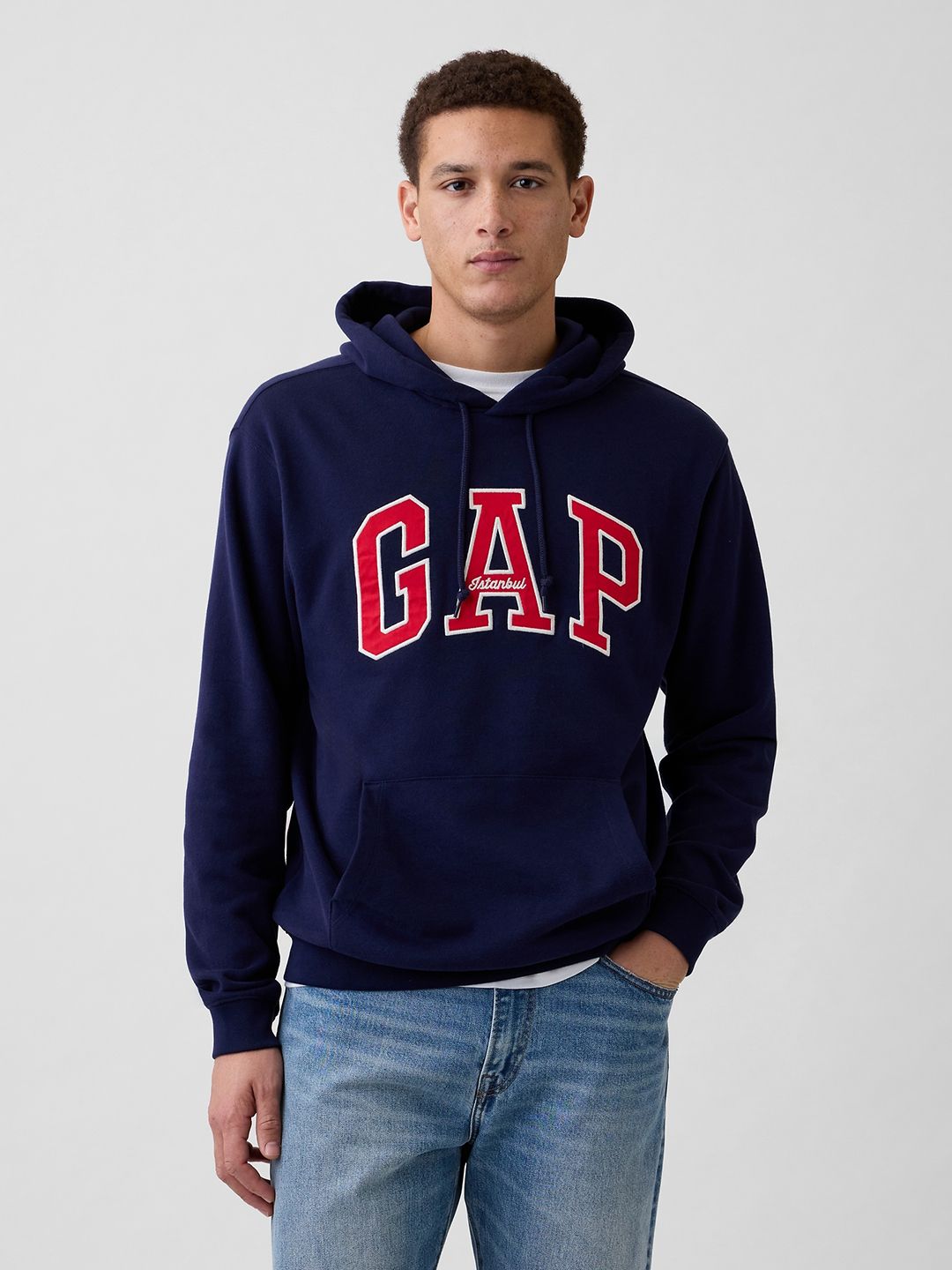 GAP Brand Logo Embroidered Hooded Sweatshirt-picture-31