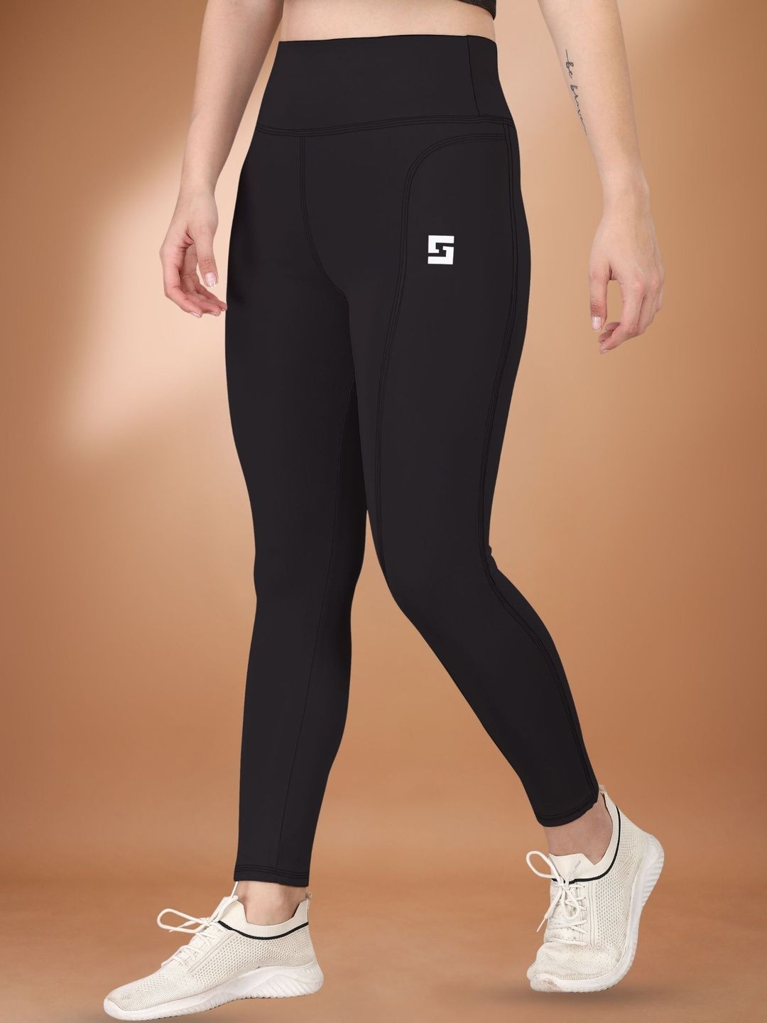 POOJARAN SAREE Women Slim Fit Brand Logo Rapid-Dry Training Joggers-picture-31