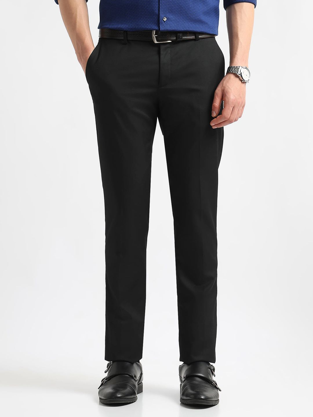 Arrow Men Hudson Tailored Fit Formal Trousers-picture-25