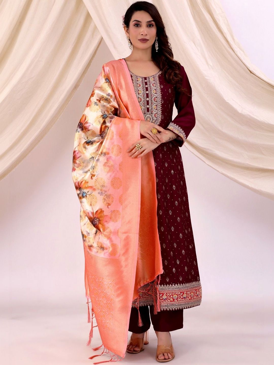 HERE&NOW Printed Dupatta-picture-15