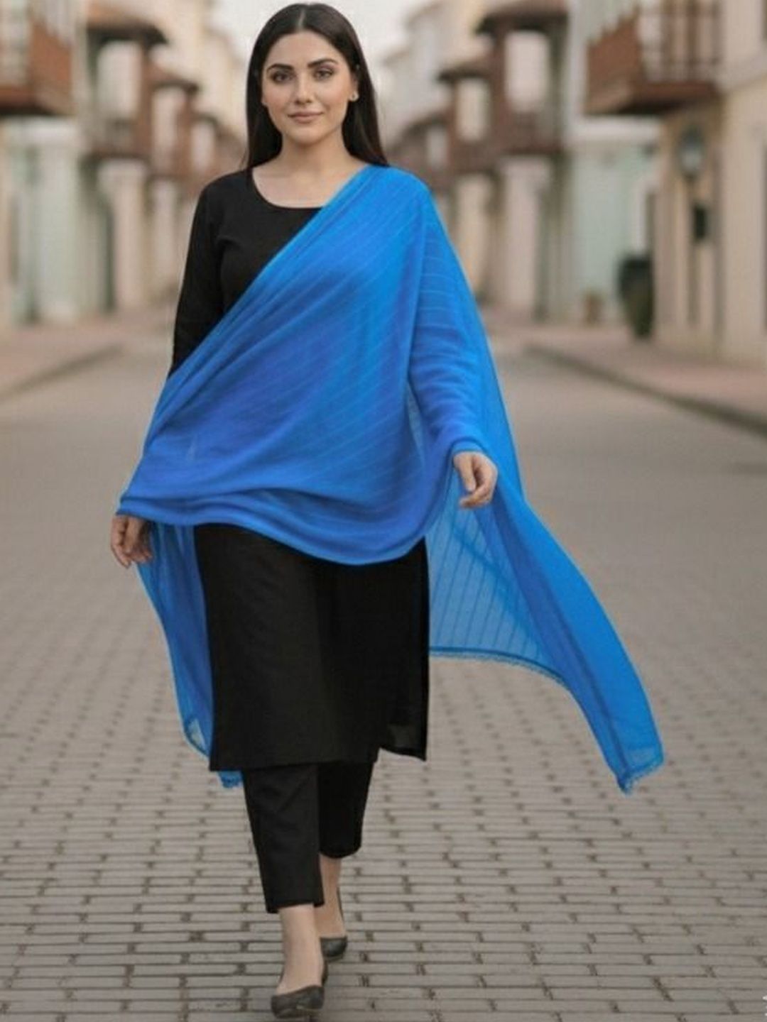 HERE&NOW Striped Dupatta-picture-16