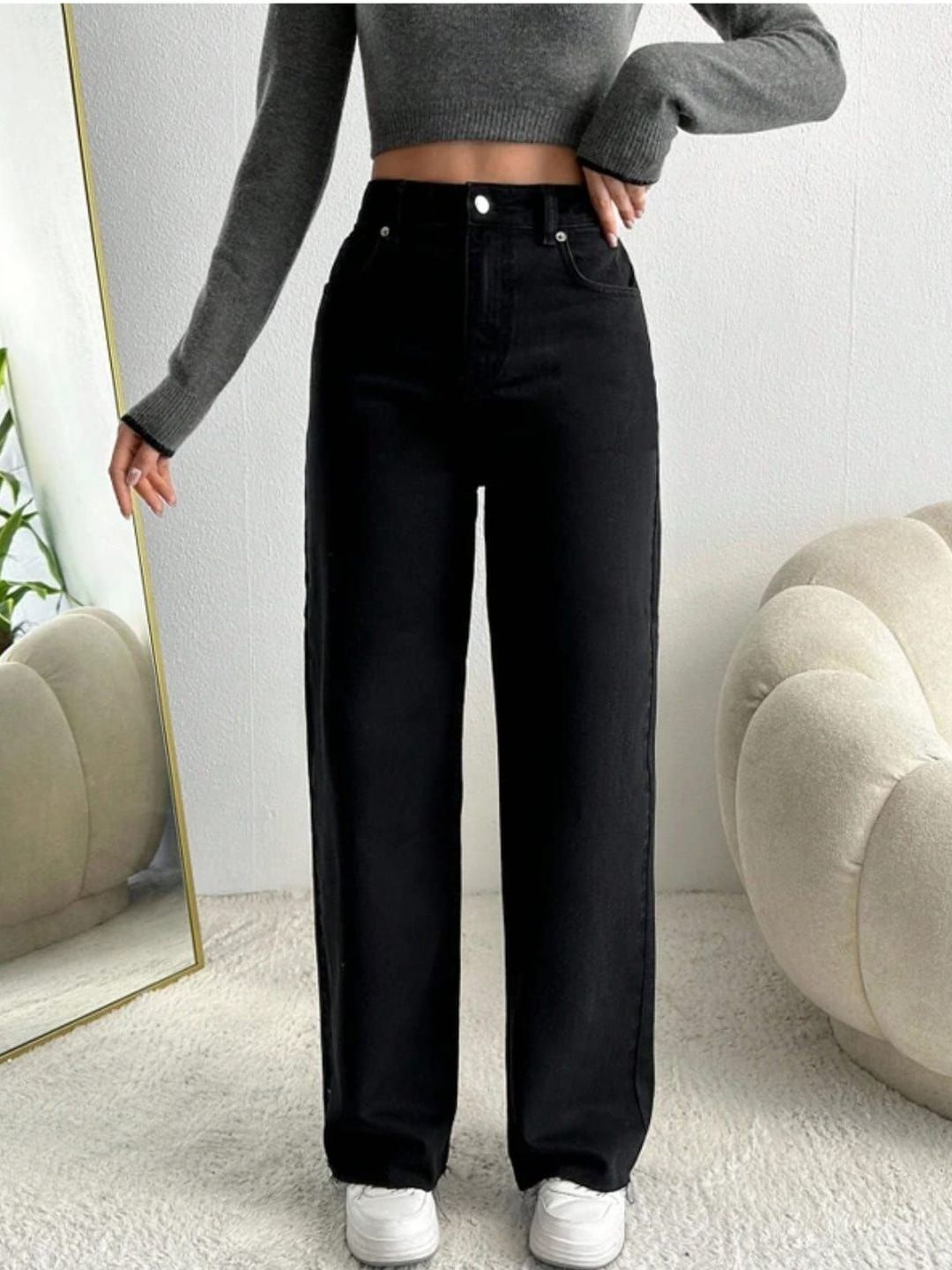 SZN Women Wide Leg High-Rise Stretchable Jeans-picture-20