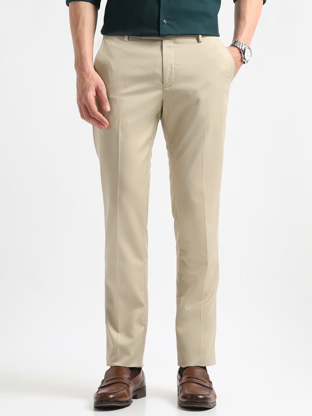 Arrow Men Hudson Tailored Fit Formal Trousers-picture-27
