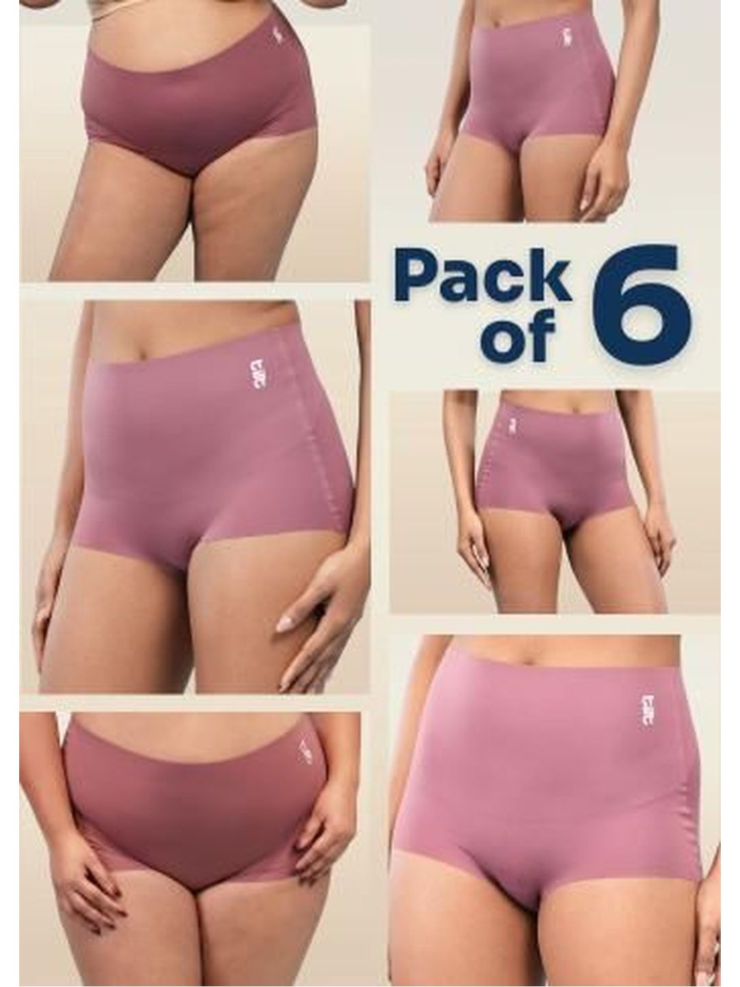 Tilt Women Pack of 6 Anti Microbial Seamless Boy Shorts-picture-18