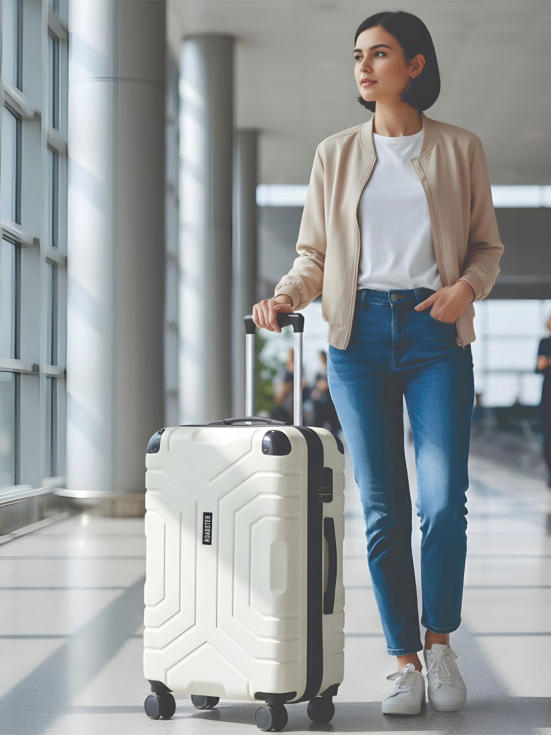 Roadster Hard-Sided Self-Design Medium Trolley Suitcase - Volume 51 L-picture-58