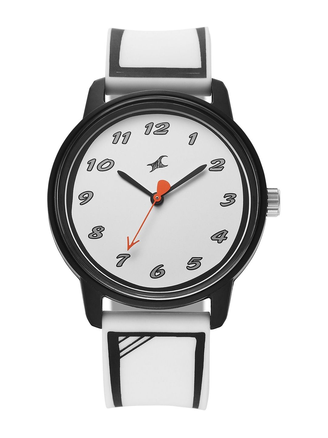 Fastrack Tees Girls Zine Black Dial Quartz Analog Watch - 38145PP08W-image-45