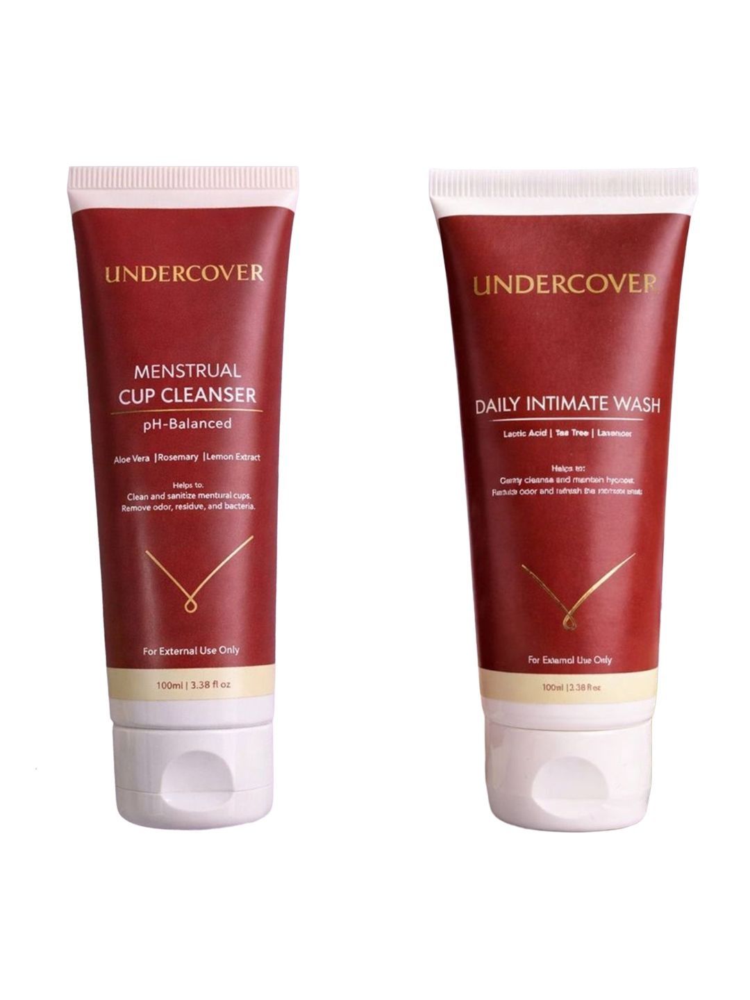 Undercover Women Set of 2 - Menstrual Cup Cleanser and Daily Intimate Wash (100 ml Each)-picture-46