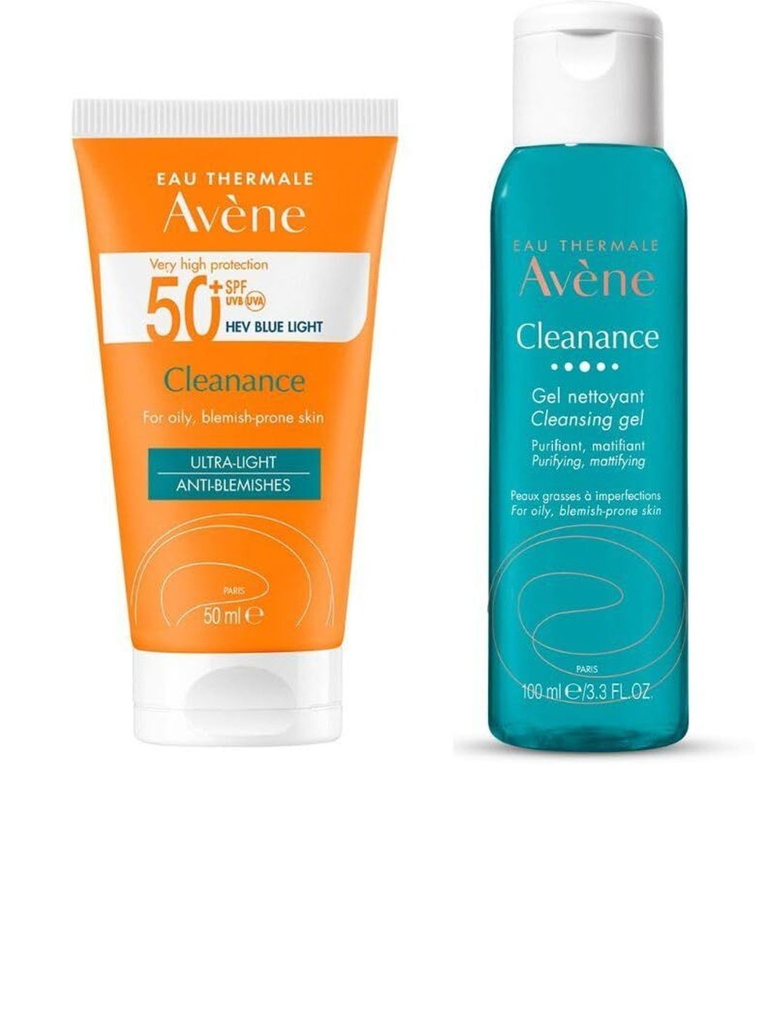 Avene Set Of 2 Cleanance Cleansing Gel- 100 ml & Sun Cleanance Sunscreen - 50 ml-image-11