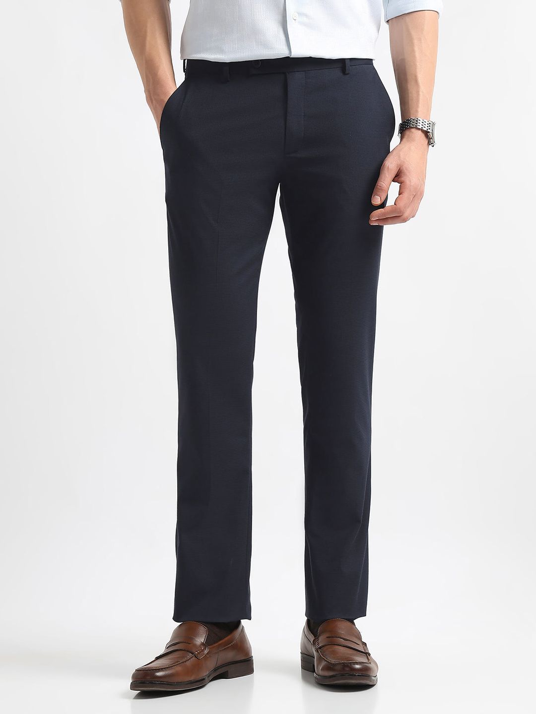 Arrow Men Tapered Fit Formal Trousers-picture-57