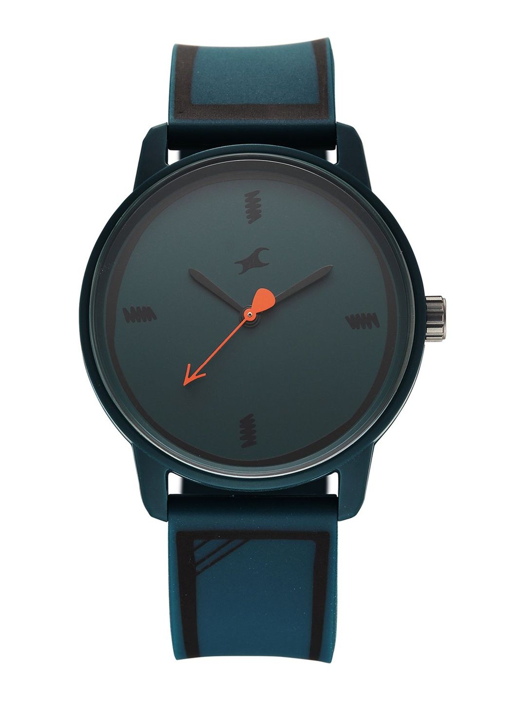 Fastrack Tees Girls Zine Dark green Dial Quartz Analog Watch - 38145PP07W-image-4