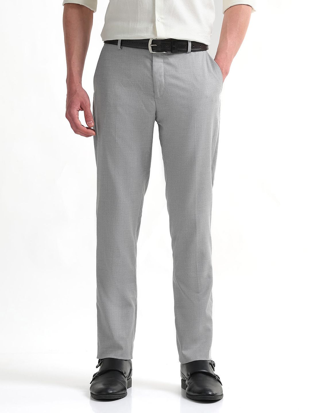 Arrow Men Hudson Tailored Fit Formal Trousers-picture-20