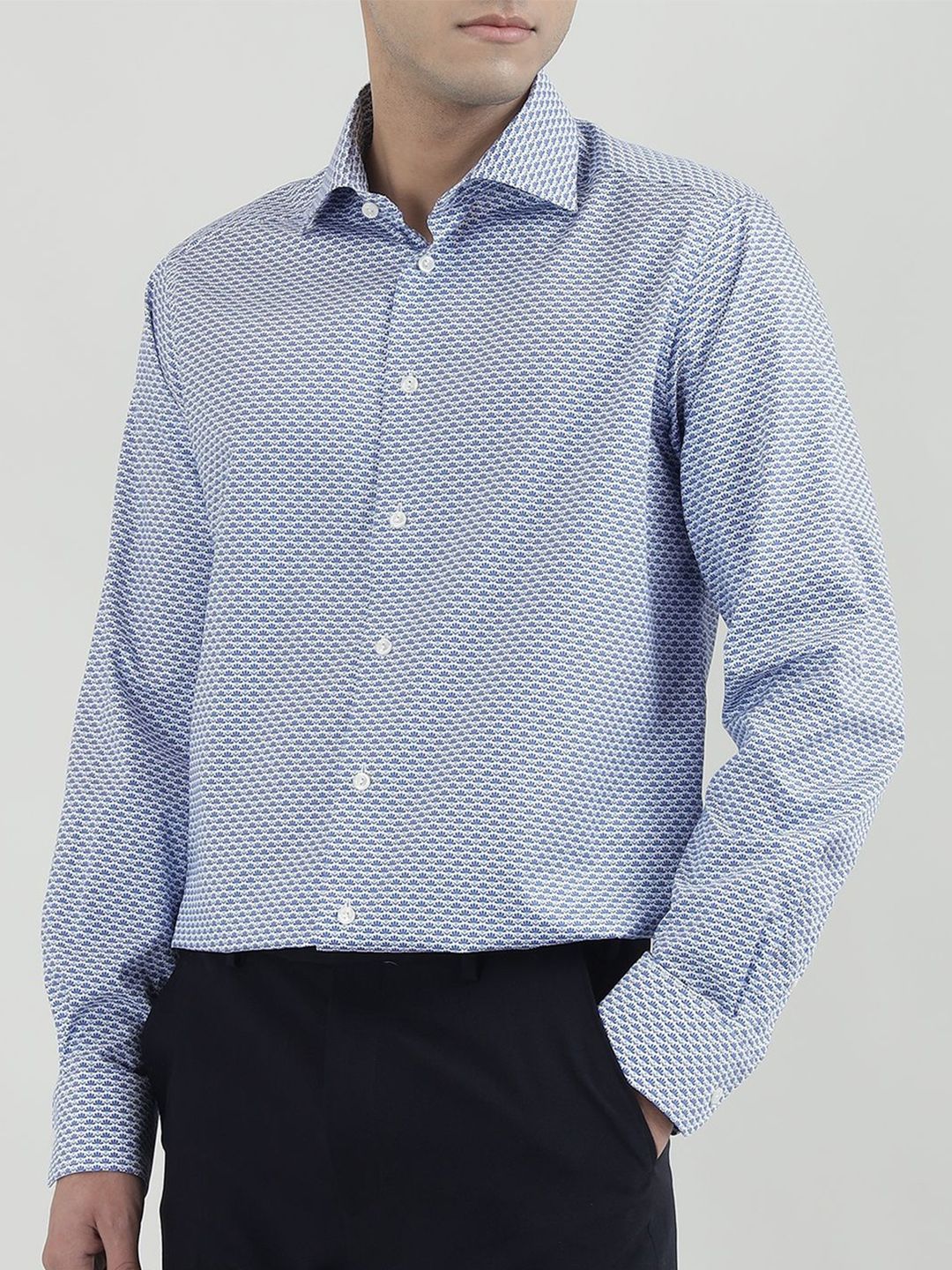 Eton Men Slim Fit Floral Printed Casual Shirt-image-16