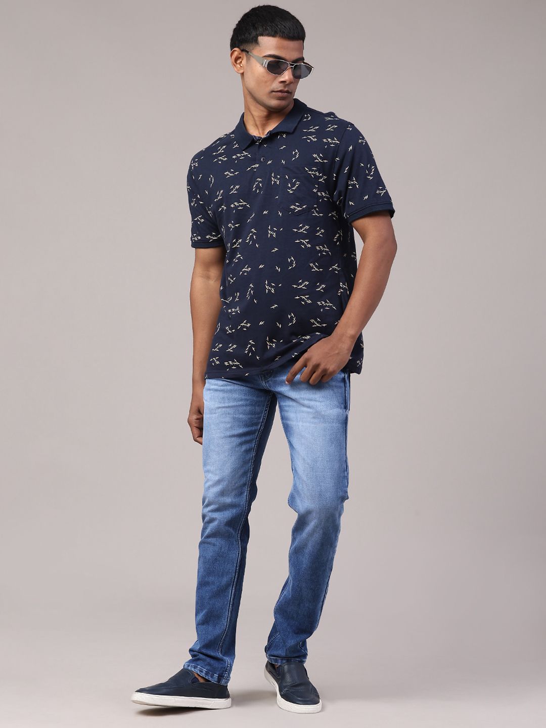 Buy V Mart Men Printed Polo Collar Pockets T Shirt - Tshirts for Men ...