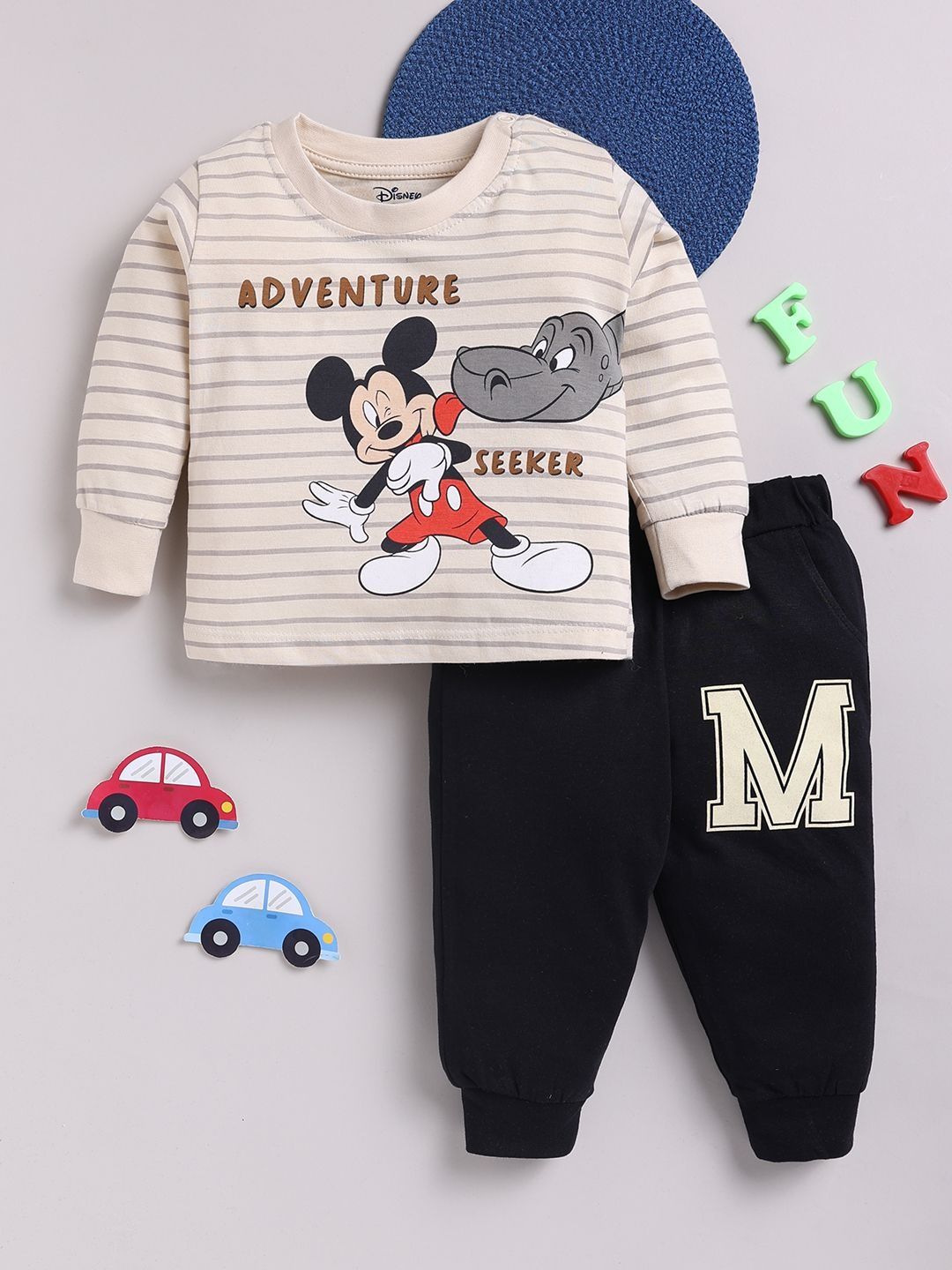 YK Disney Boys Striped T-shirt