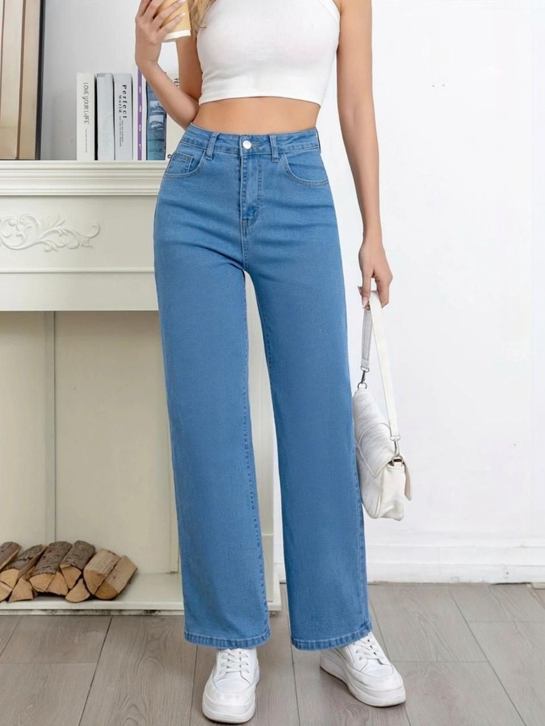 SZN Women Straight Fit High-Rise Stretchable Jeans-picture-16