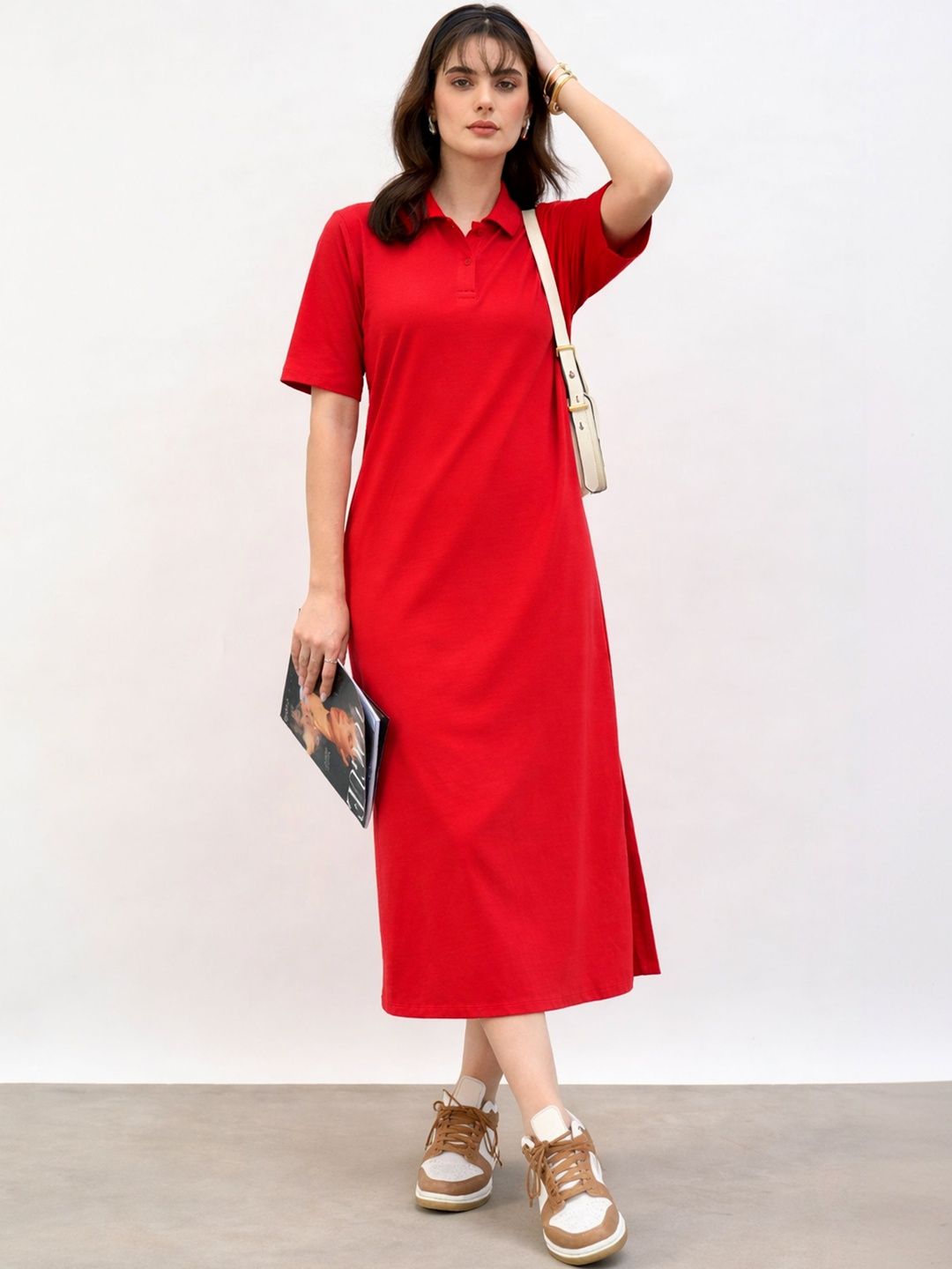 SASSAFRAS BASICS SASSAFRAS BASICS T-shirt Midi Dress