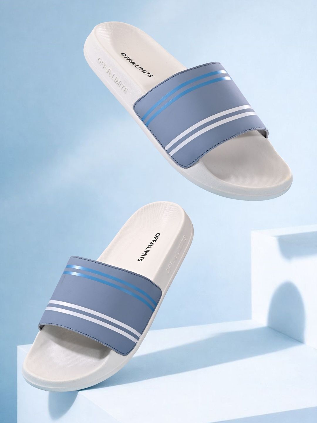 OFF LIMITS Men Striped Sliders-picture-31