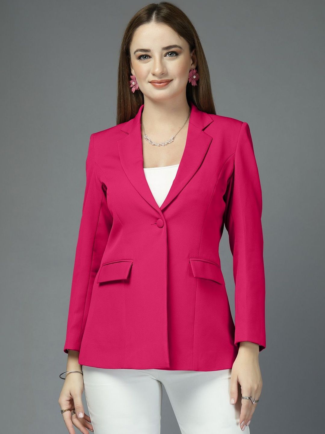 T TRYON ULTIMATE Notched Lapel Single-Breasted Tailored Fit Party Blazers-picture-37