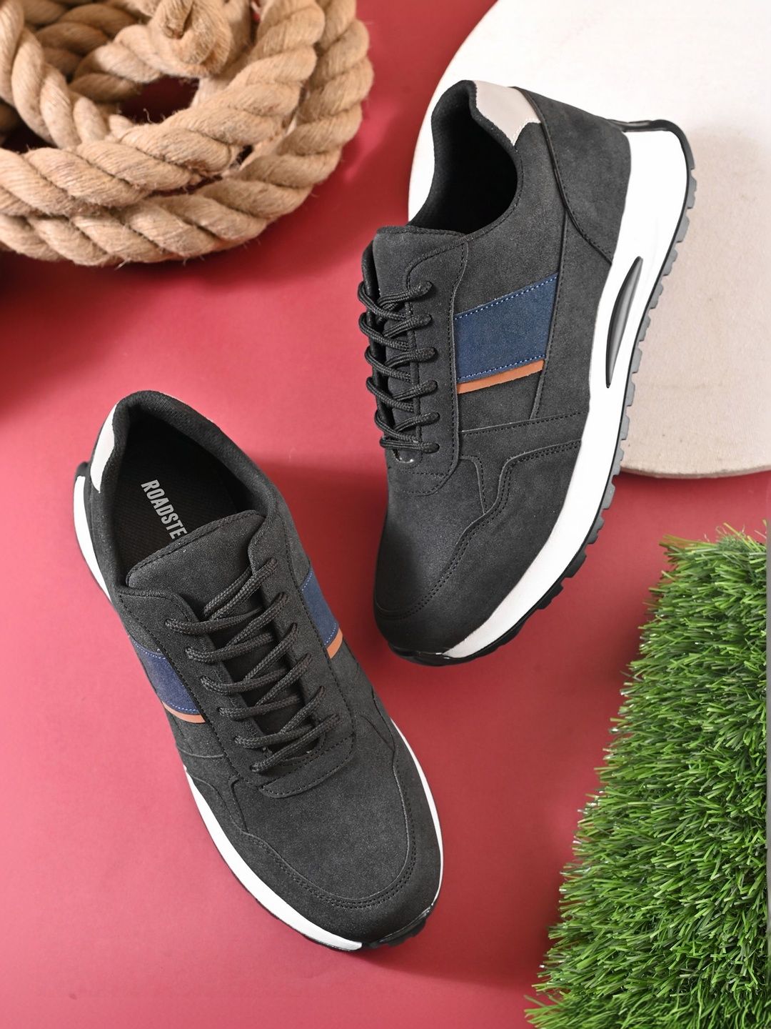 The Roadster Lifestyle Co Men Round Toe Lace-Ups Sneakers-picture-36