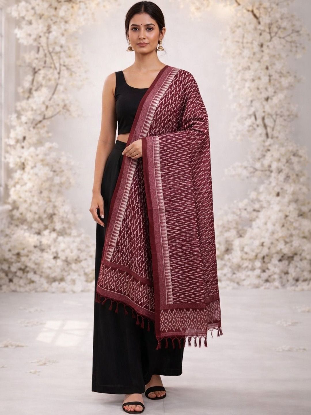 HERE&NOW Woven Design Dupatta-picture-42