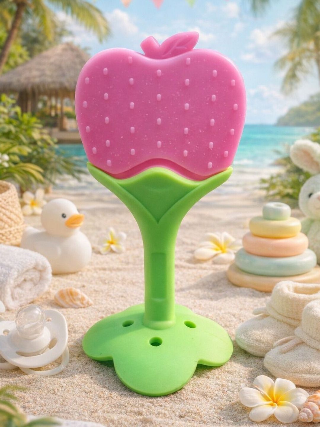 Kritiu Infants Fruit Design Silicone Teether-picture-15