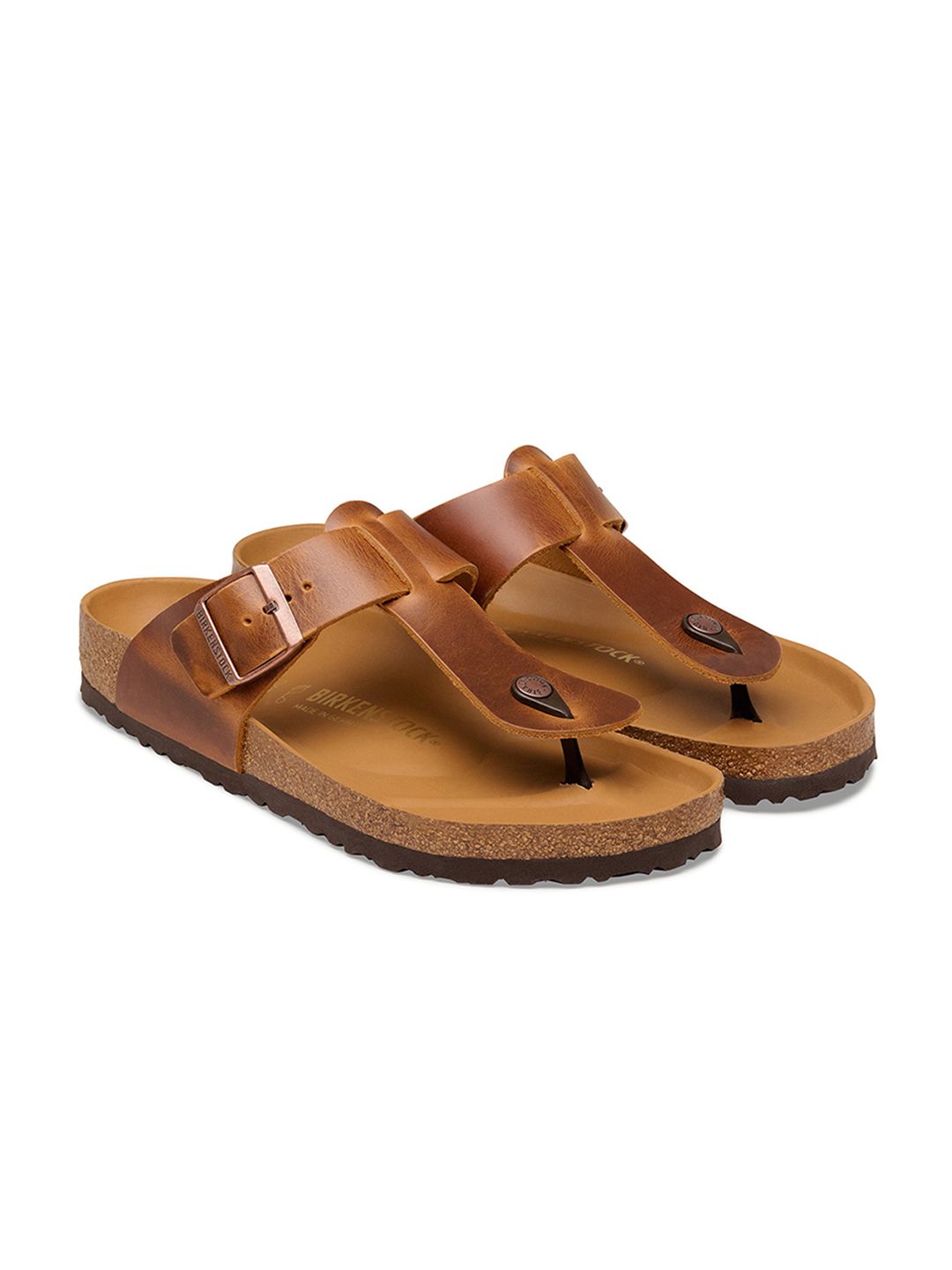 Birkenstock Safaga Men Regular Width Brown Leather Sandal-picture-34
