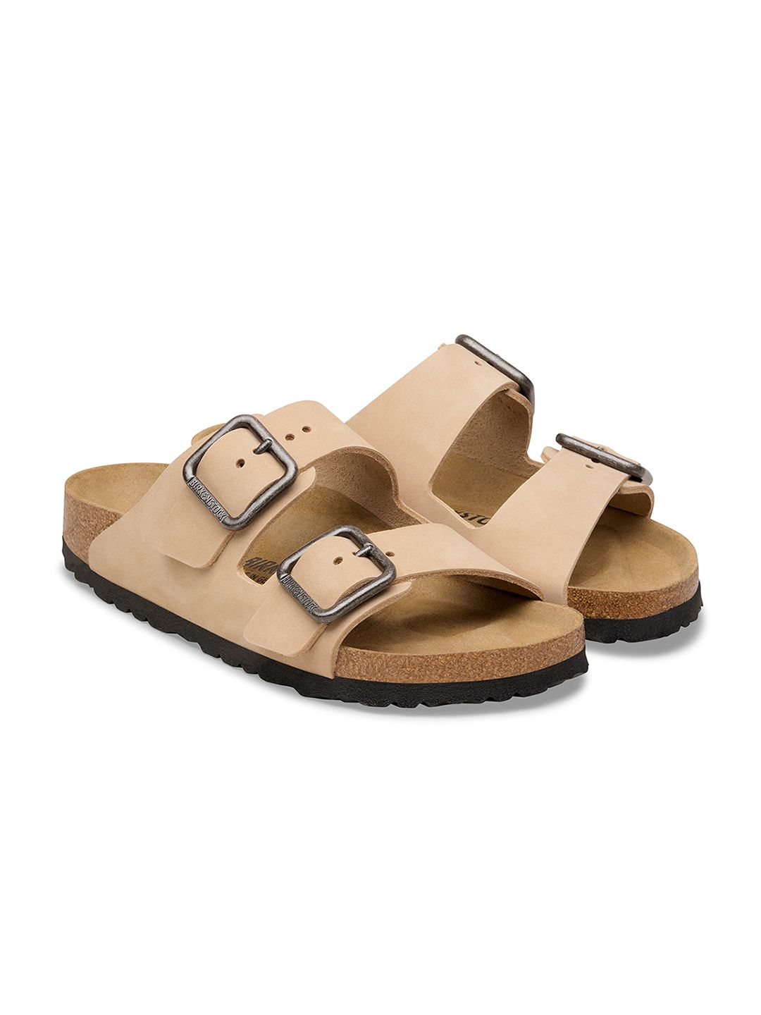Birkenstock Arizona Unisex Regular Width Beige Leather Sandal