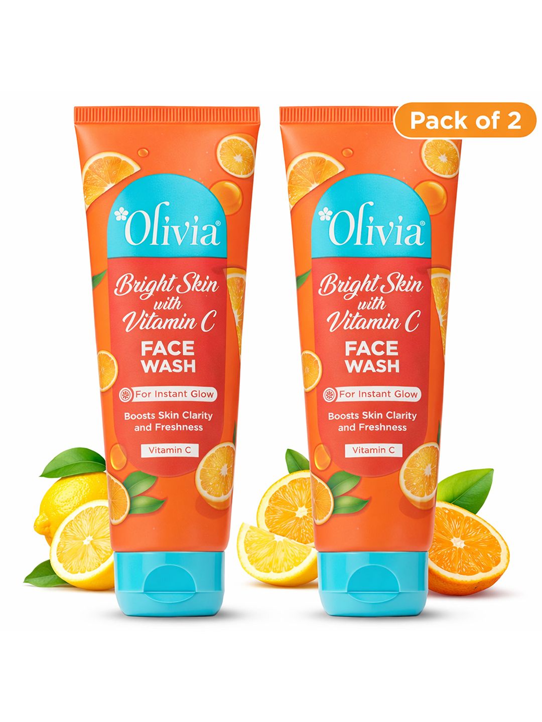 Olivia Bright Skin Face Wash with Vitamin C for Instant Glow - 120 ml Each-image-41