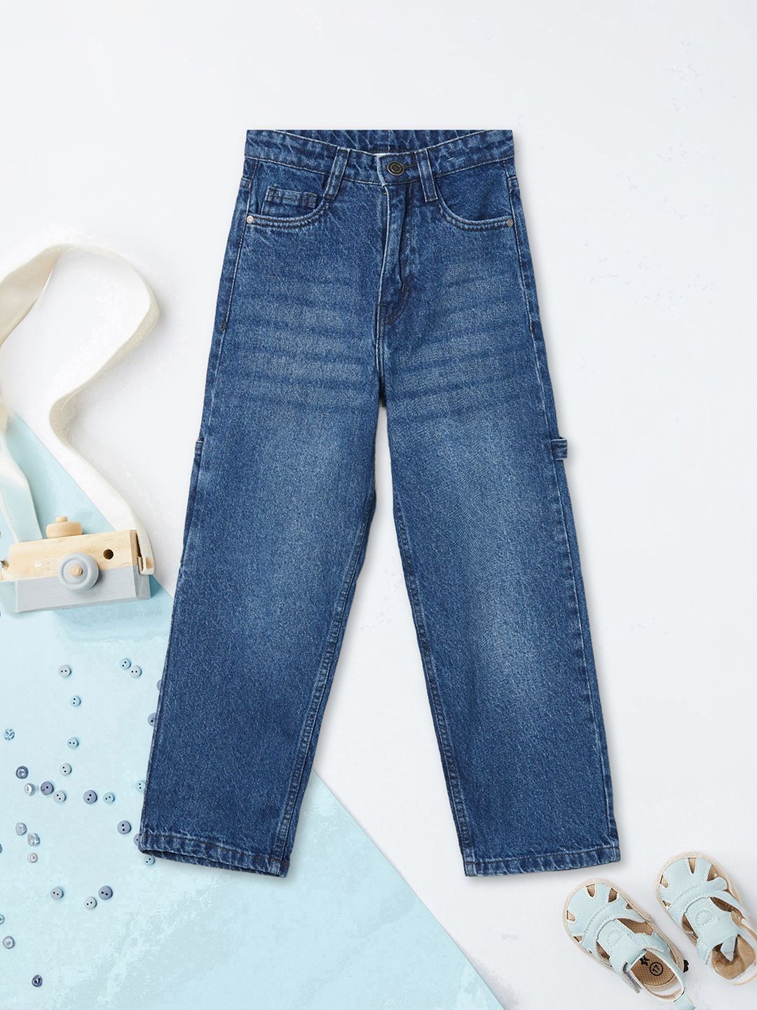 max Boys Regular Fit Mid-Rise Light Fade Stretchable Jeans-picture-42