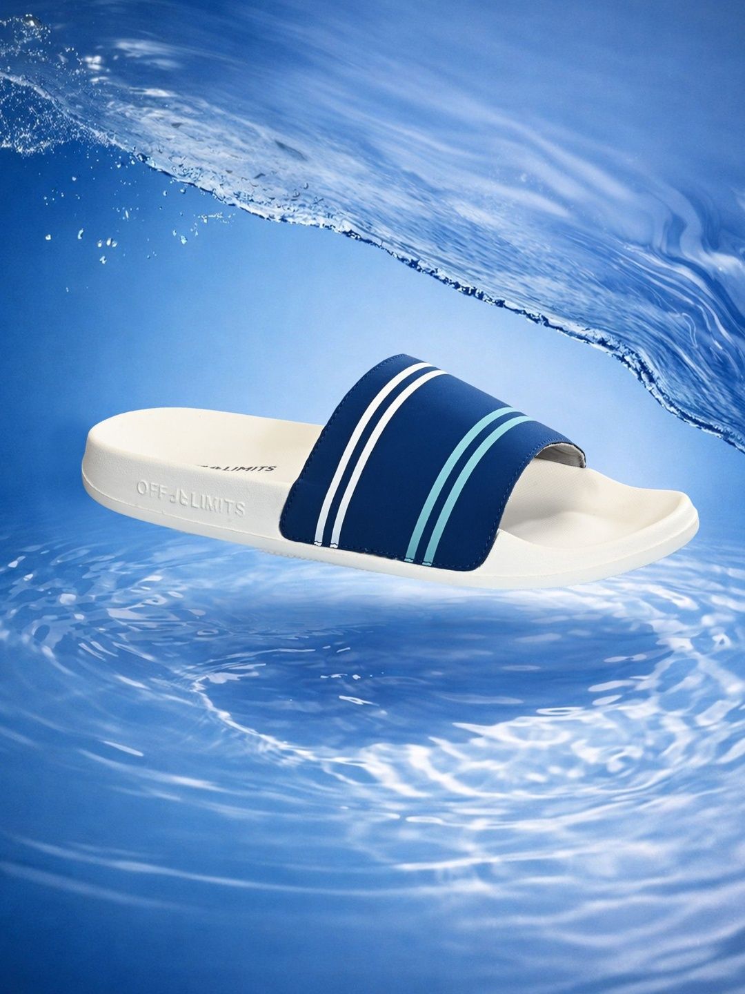 OFF LIMITS Men Striped Sliders-picture-58