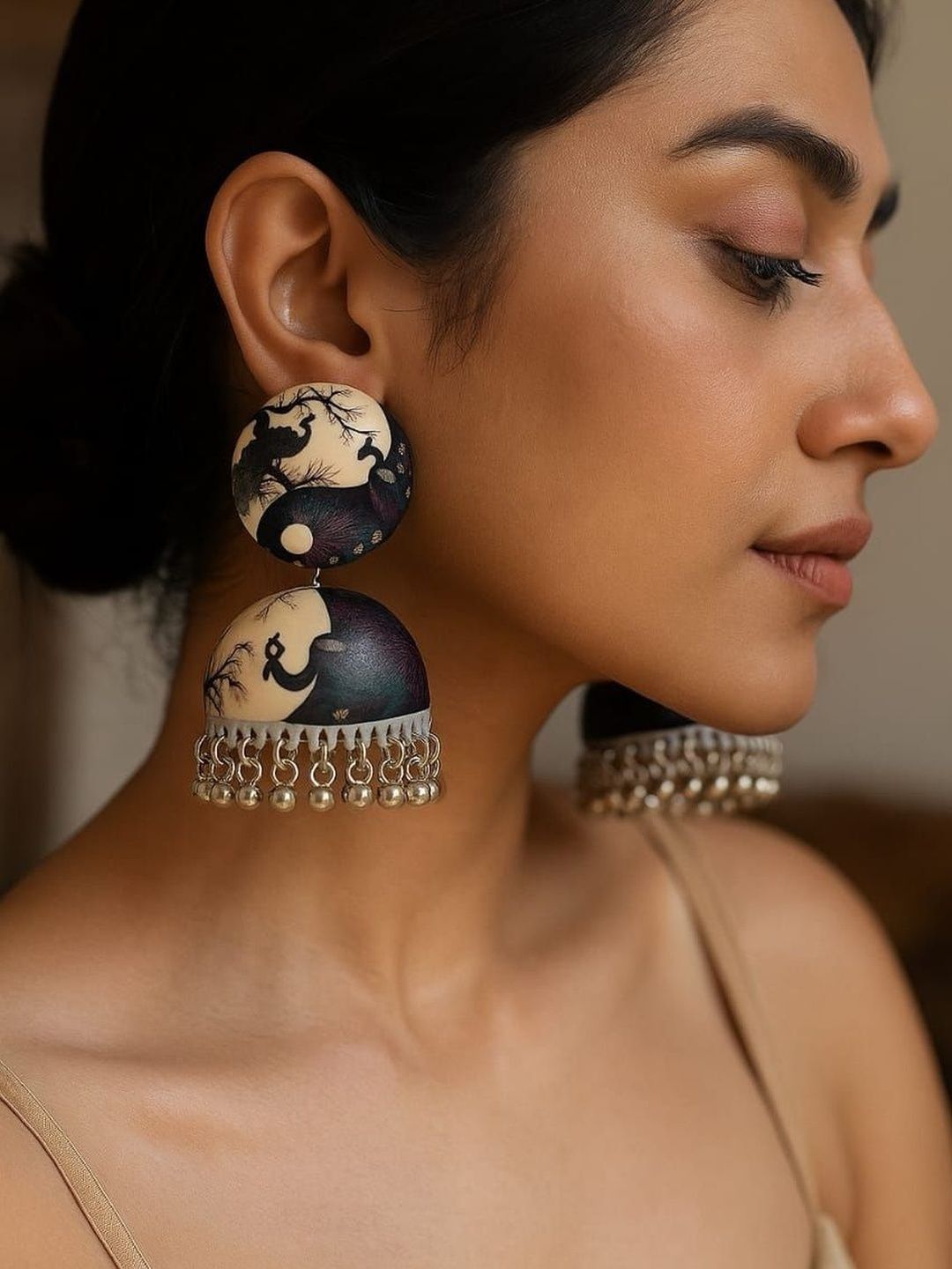 SZN Circular Jhumkas Earrings-image-34