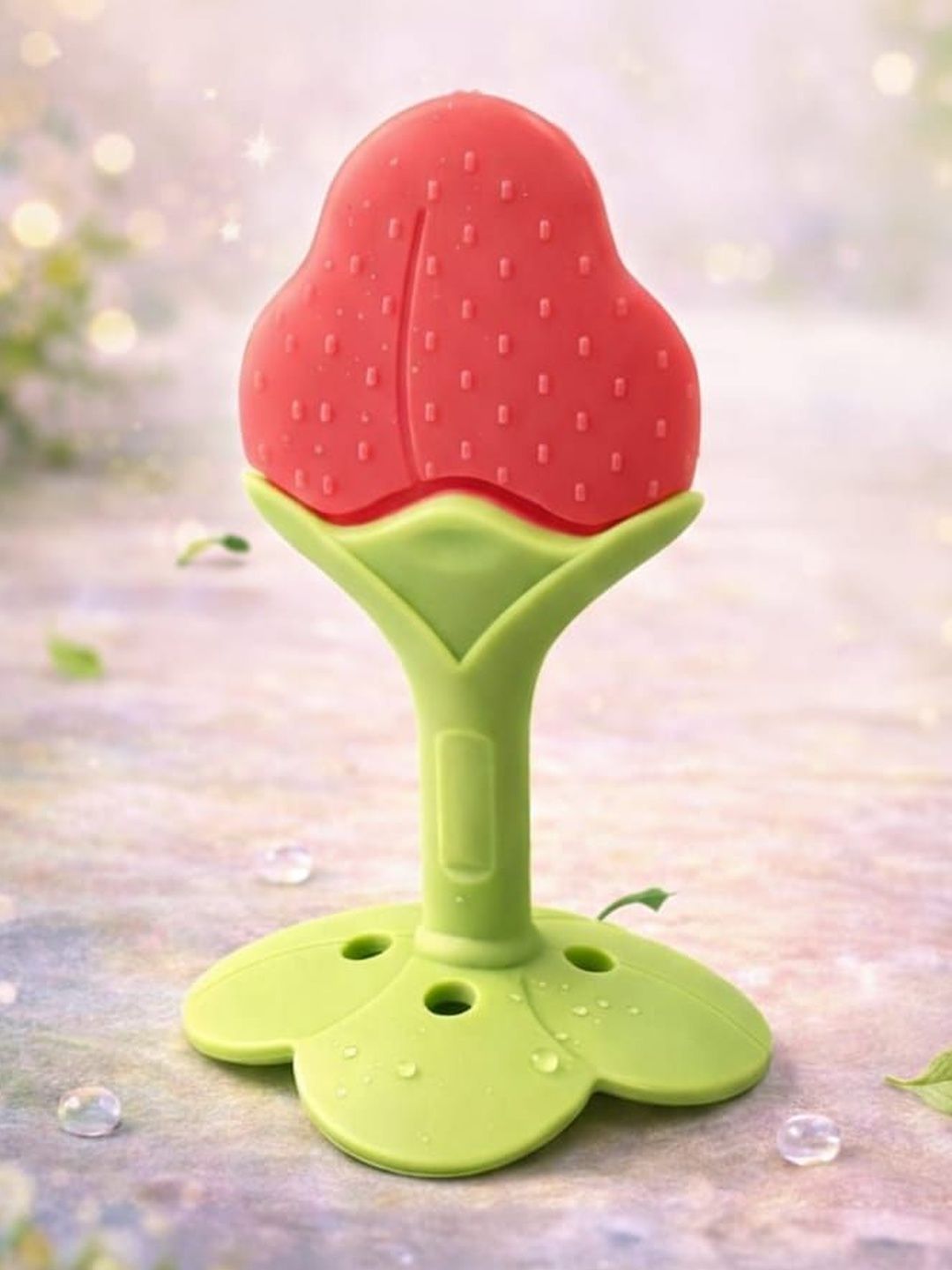 Kritiu Infants Fruit Design Silicone Teether-image-3