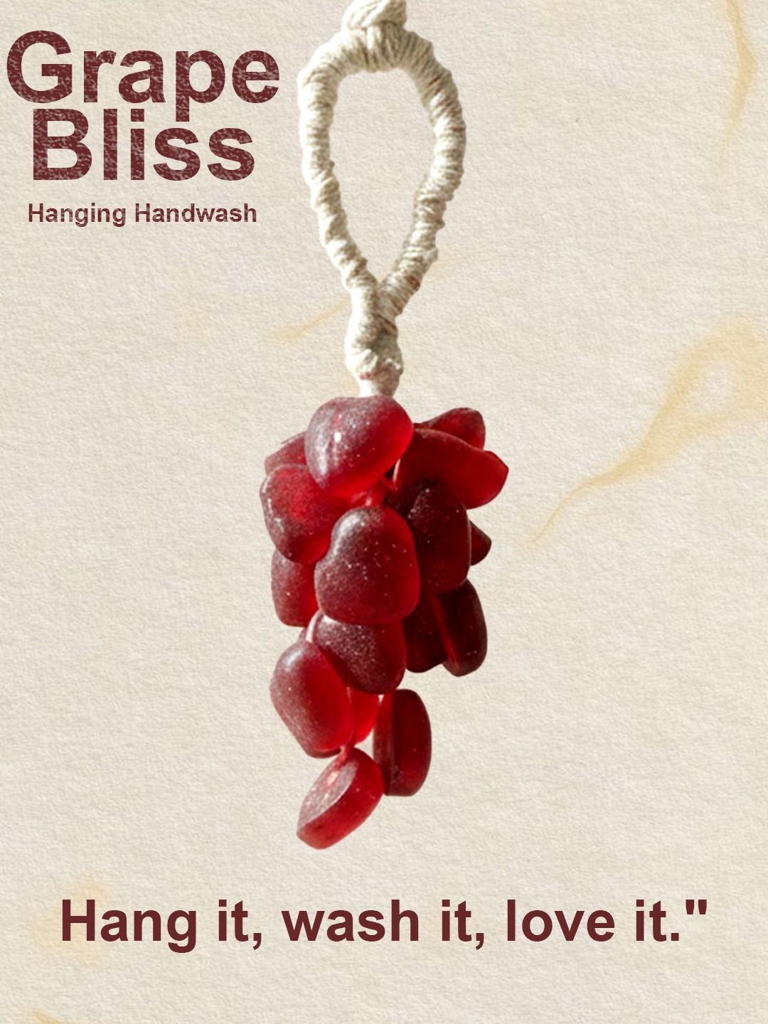KRENOZ Grape Bliss Hanging Handwash Soap Bar - 100 g - Ruby Grape Red-image-8