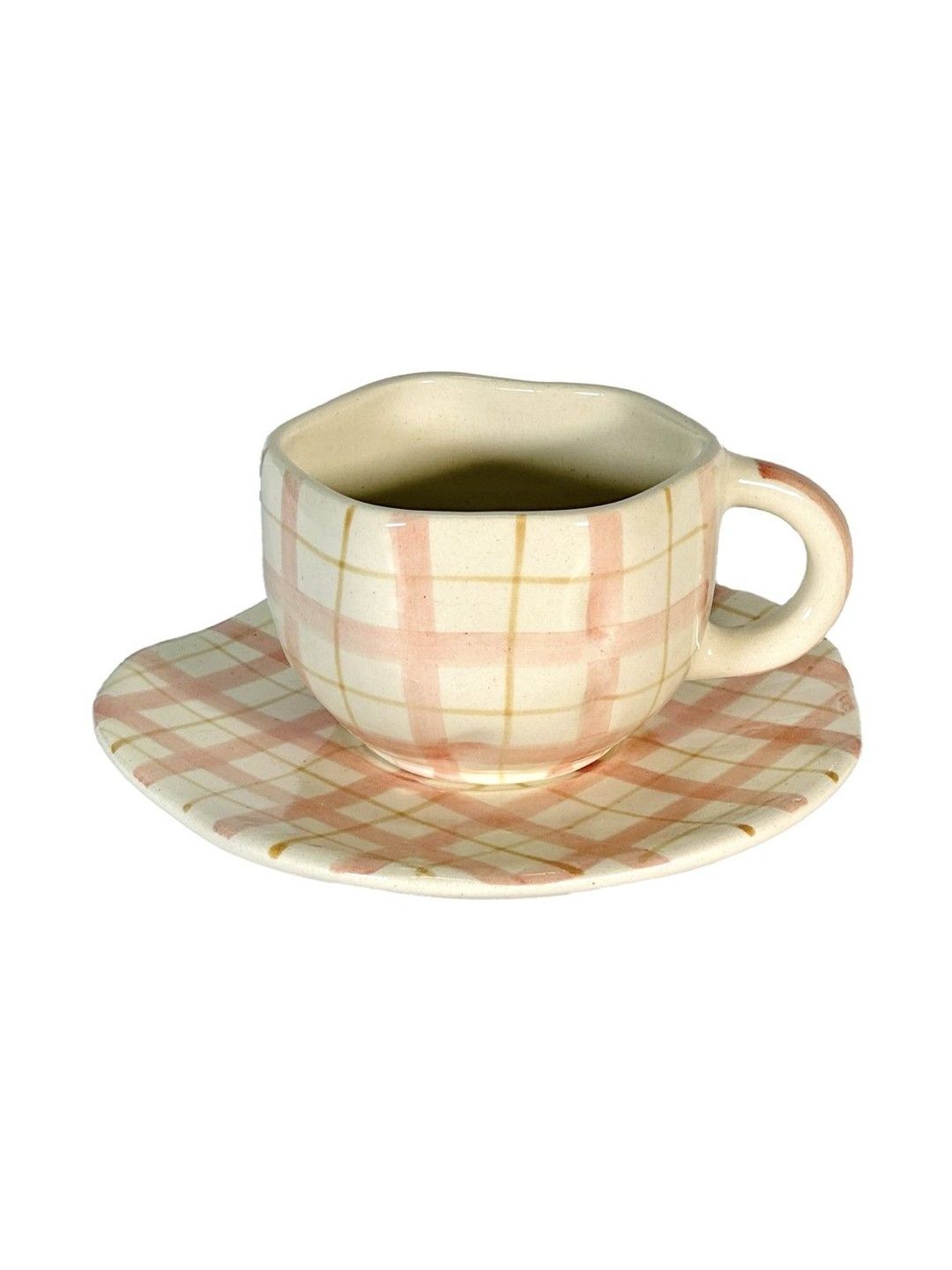 SNS Living Co. Multicoloured Handcrafted Printed Ceramic Glossy Cups Set of Cups and Mugs