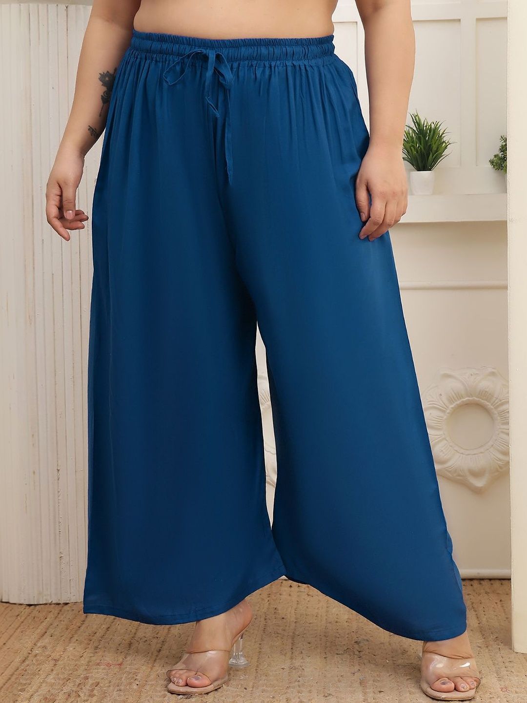 Valles365 by S.C. Women Flared Ethnic Palazzos-picture-12