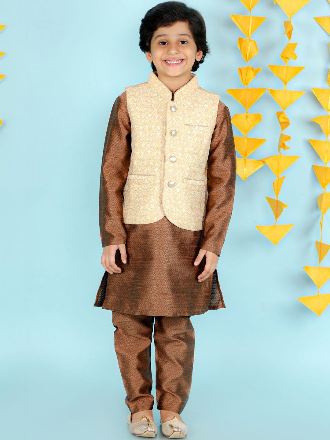 KALINI Boys Regular Kurta with Pyjamas-picture-39