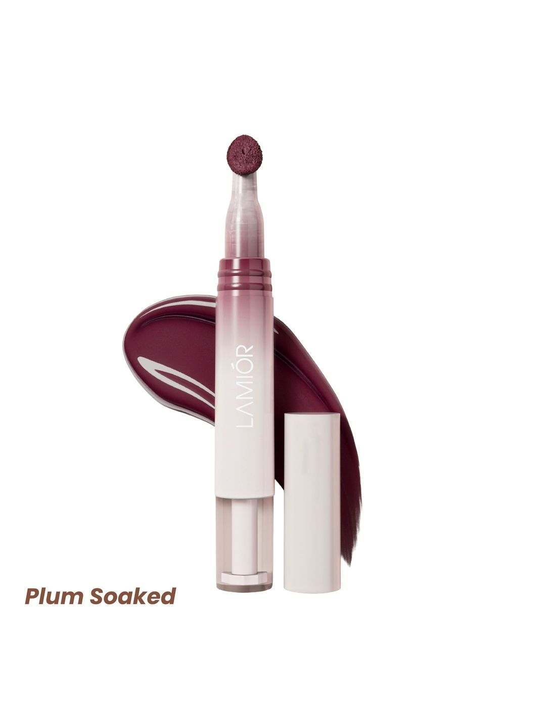 LAMIOR Hydrating Lip Gloss Stain - 4 ml - Plum Soaked-image-6