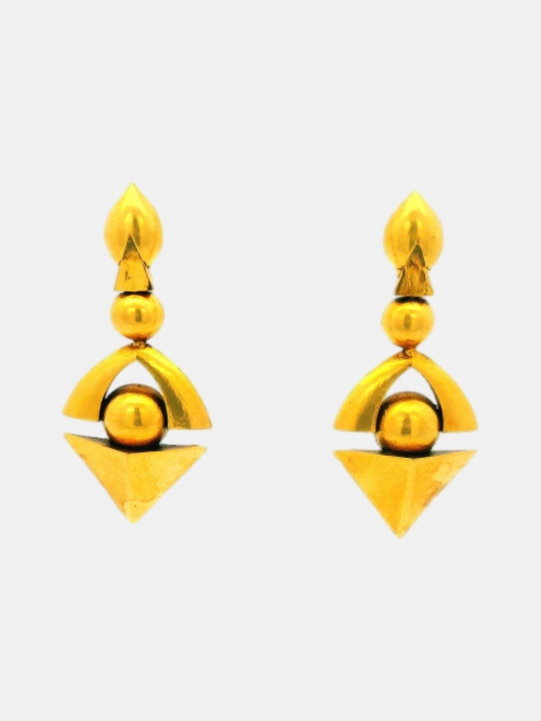 C KRISHNIAH CHETTY JEWELLERS PVT LTD 22K Gold Stud Earring Gold - 8.54 g-picture-52