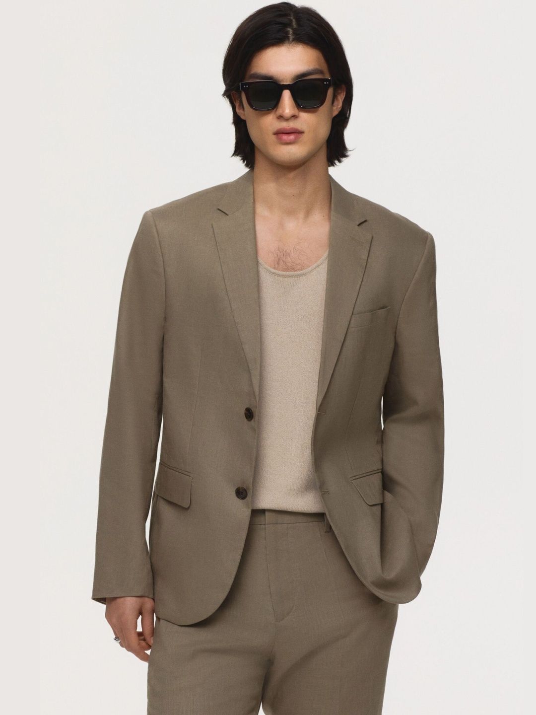 H&M Slim Fit Linen jacket-picture-35