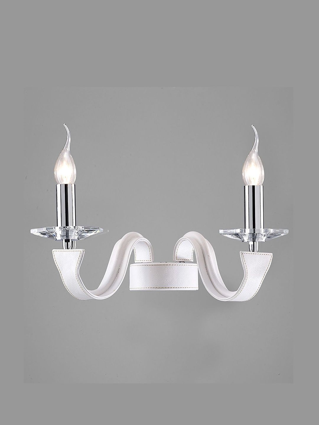 Stello White & White Metal Contemporary Abstract Shaped Shaped Wall Lamp-picture-38