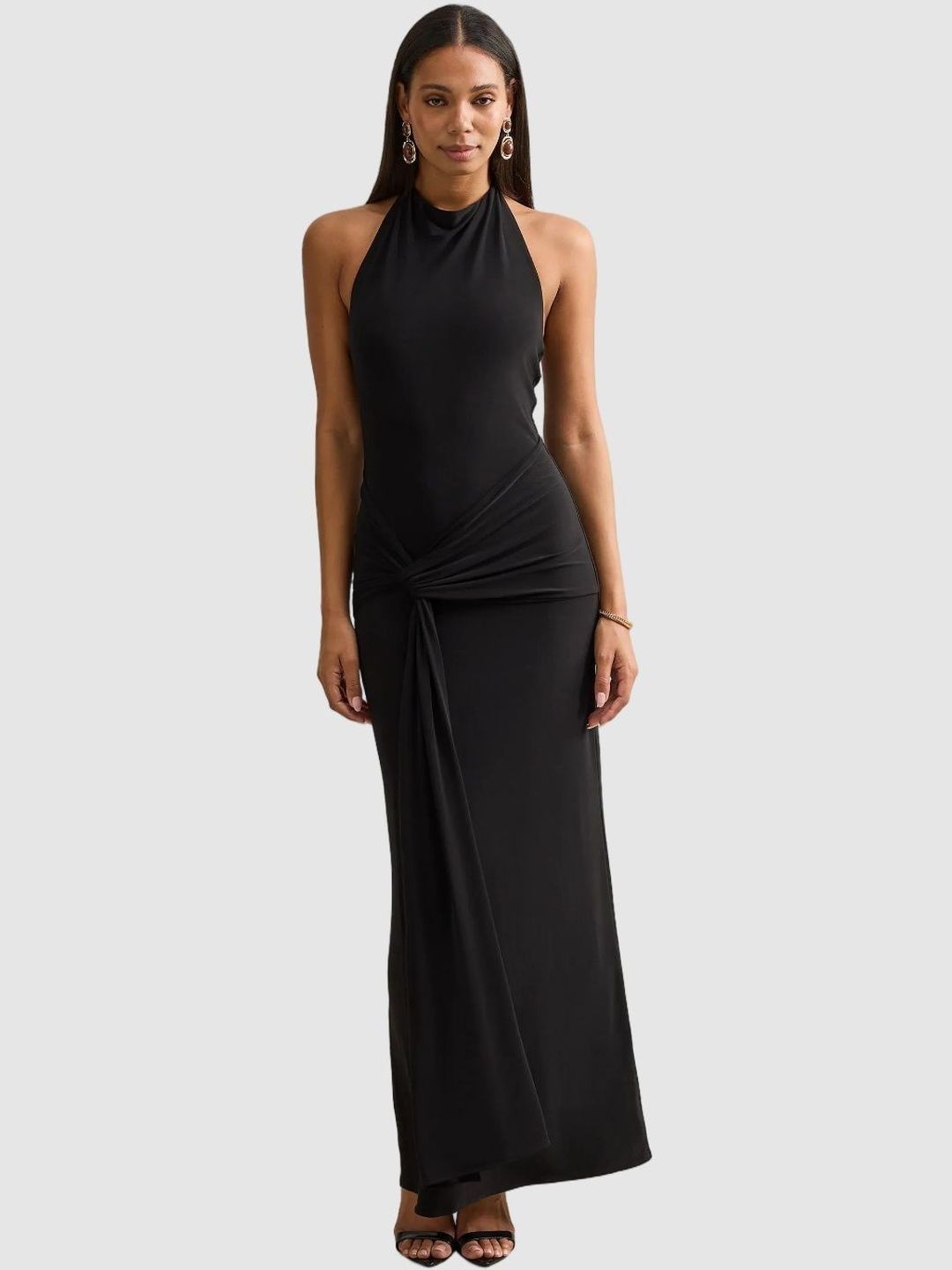 Forever New Halter Neck Sheath Maxi Dress-picture-38