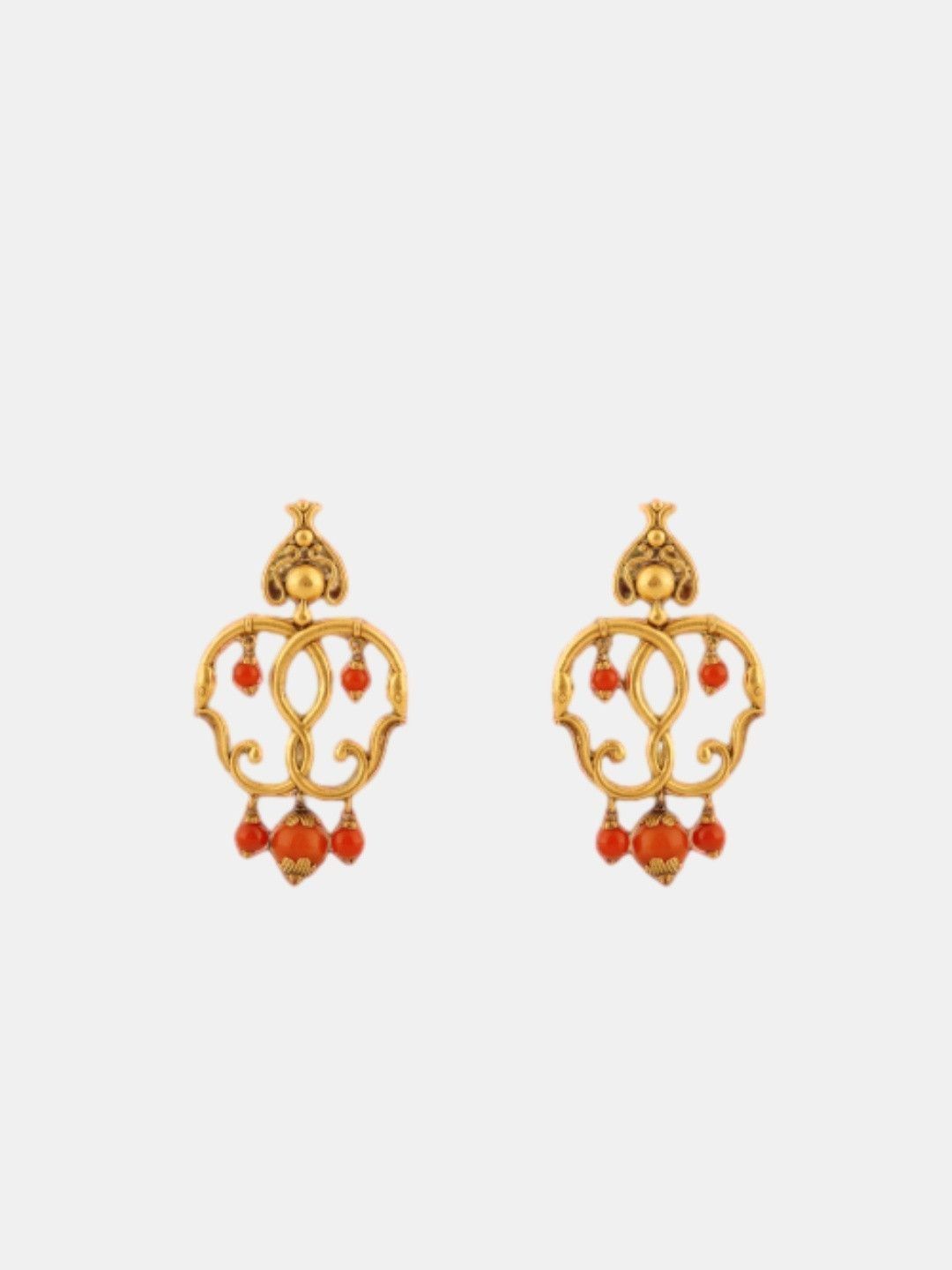 C KRISHNIAH CHETTY JEWELLERS PVT LTD 22K Gold Stud Earring Gold - 8.51 g-picture-25