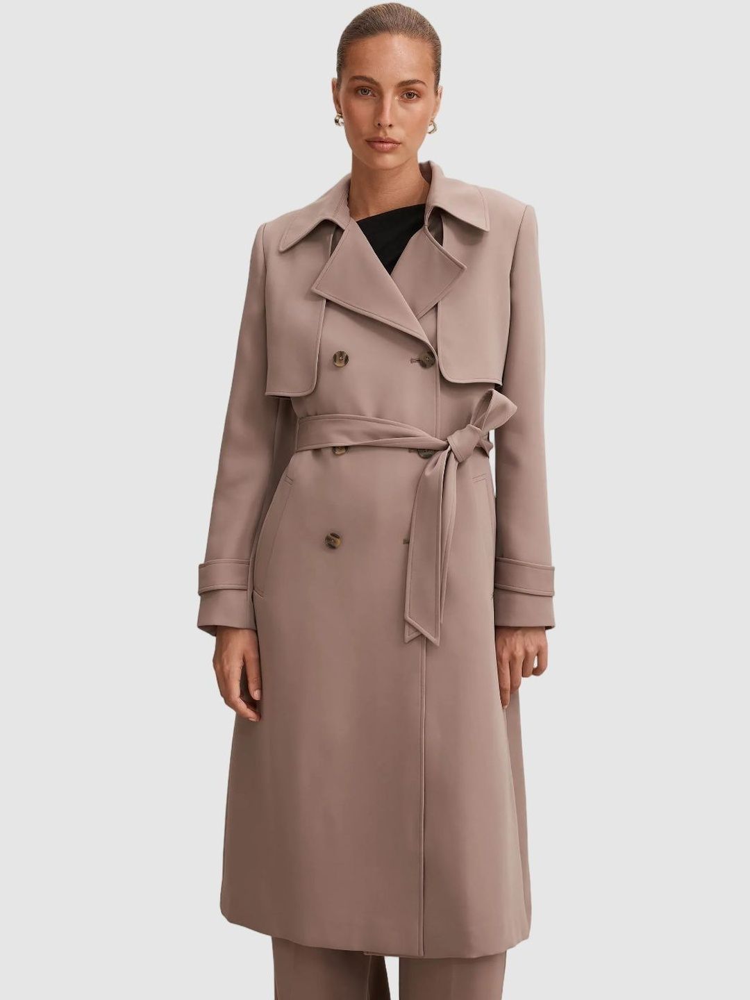 Forever New Spread Collar Longline Trench Coat-picture-10