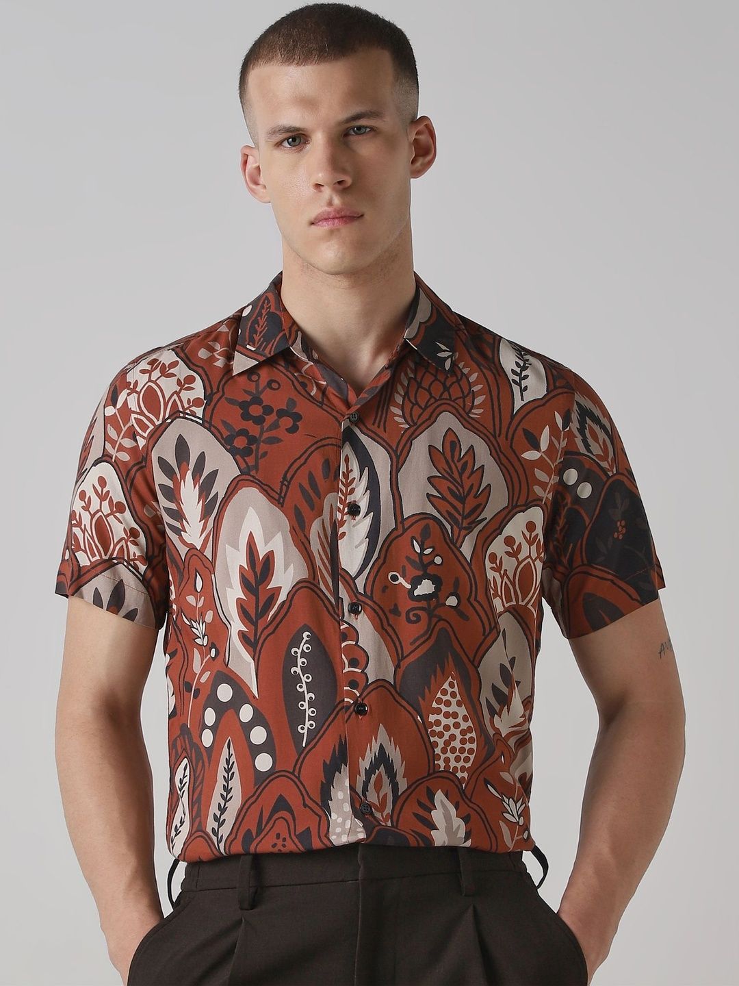 Mufti Men Slim Fit Printed Casual Shirt-picture-17