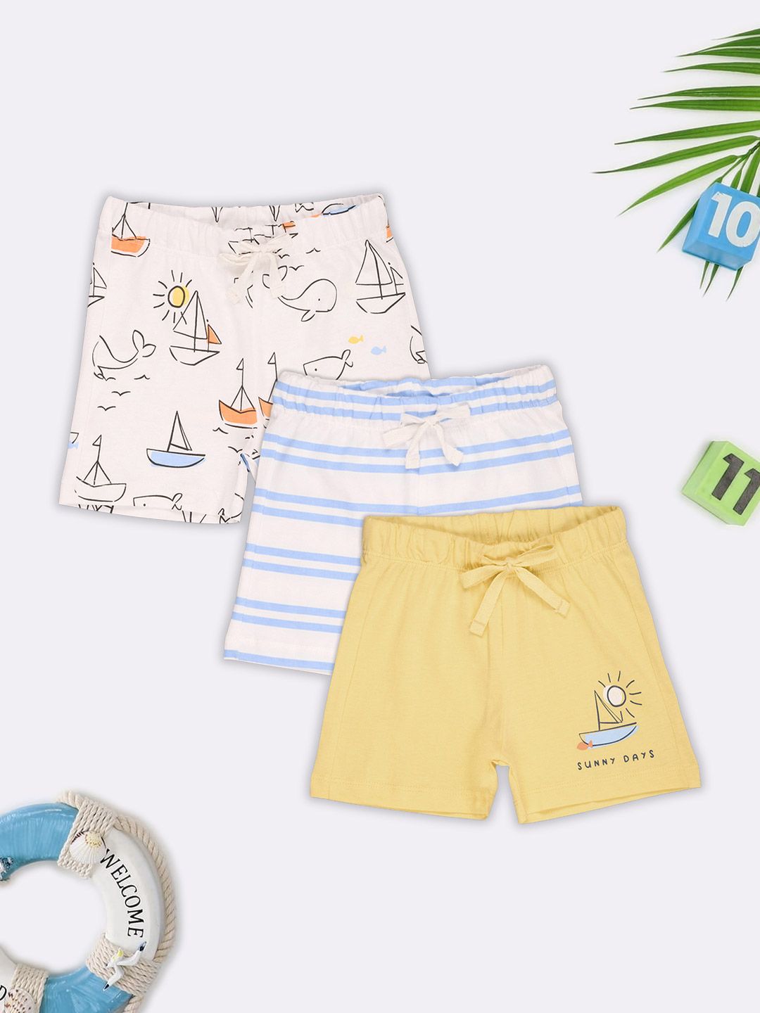 Pantaloons Baby Boys Conversational Printed Shorts