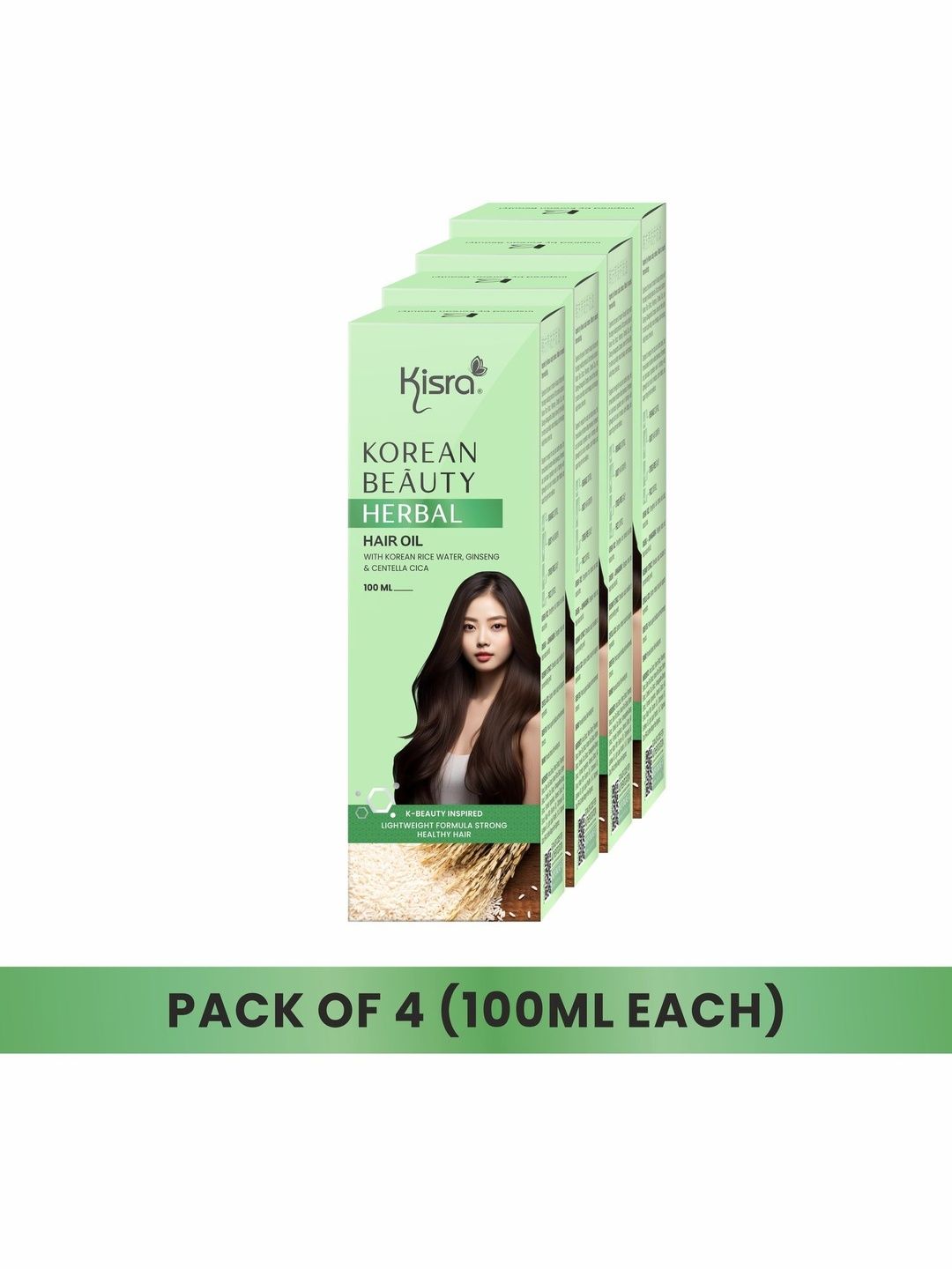 KISRA Set Of 4 Korean Beauty Rice Water & Rosemary Hair Growth Oil - 100 ml Each-picture-43