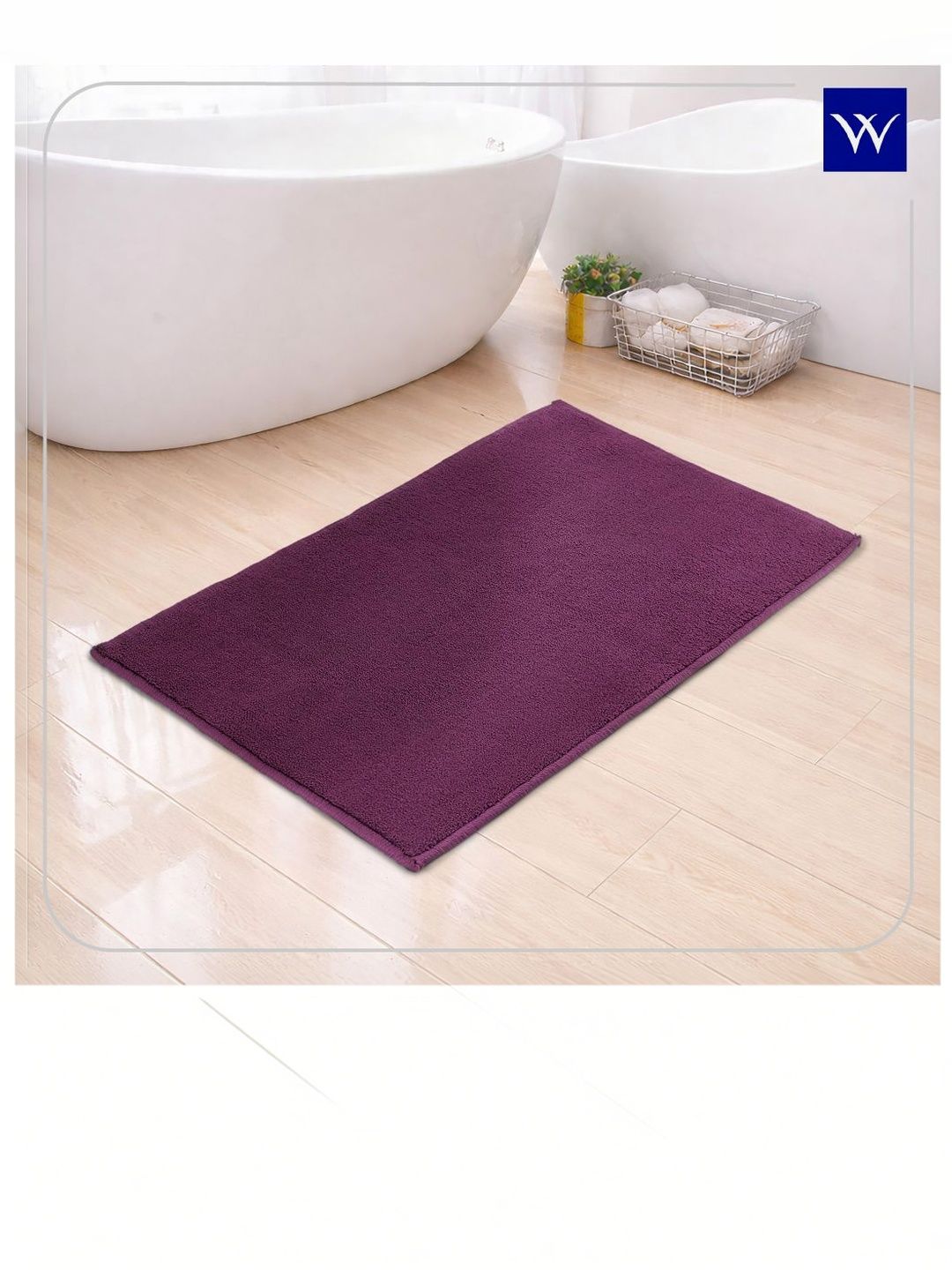 Welspun Purple Anti-Skid Bath Mats-image-12