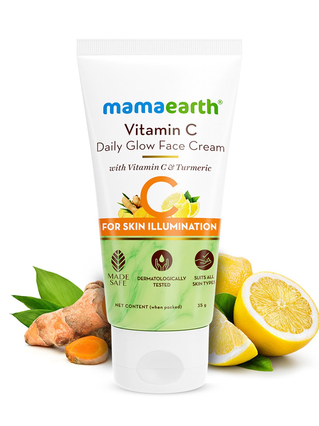 Mamaearth Vitamin C Daily Glow Face Cream with Turmeric for Skin Illumination - 35g-image-41