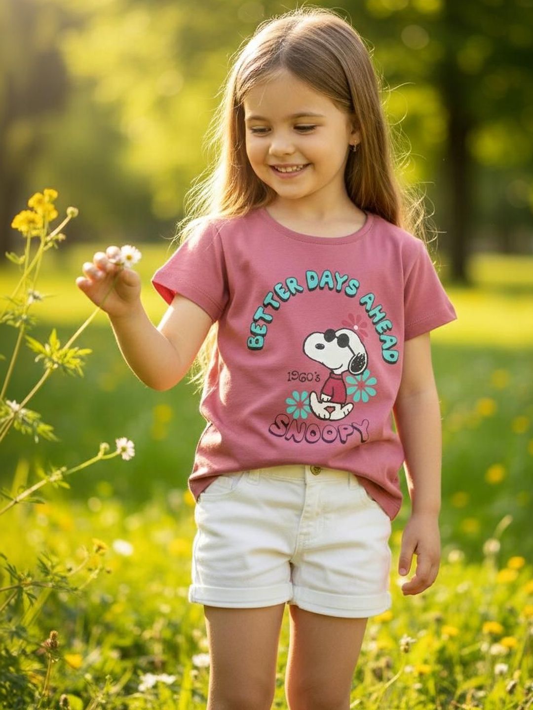 Fort Divine Girls Printed Cotton T-Shirt